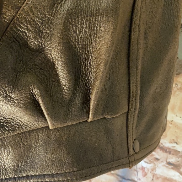 Lovely vintage Jacqueline Ferrar Brown leather jacket/coat - Picture 12 of 14